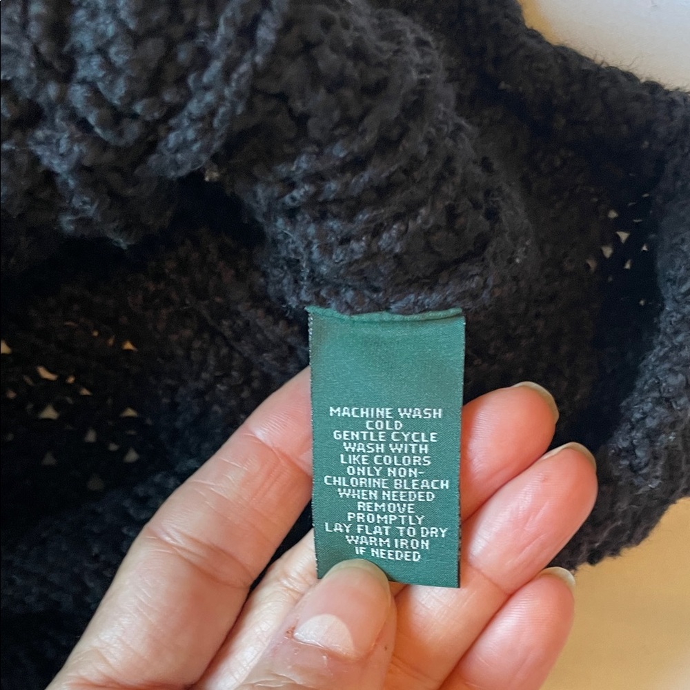 Lauren Ralph Lauren Black Turtleneck Sweater - Picture 6 of 9